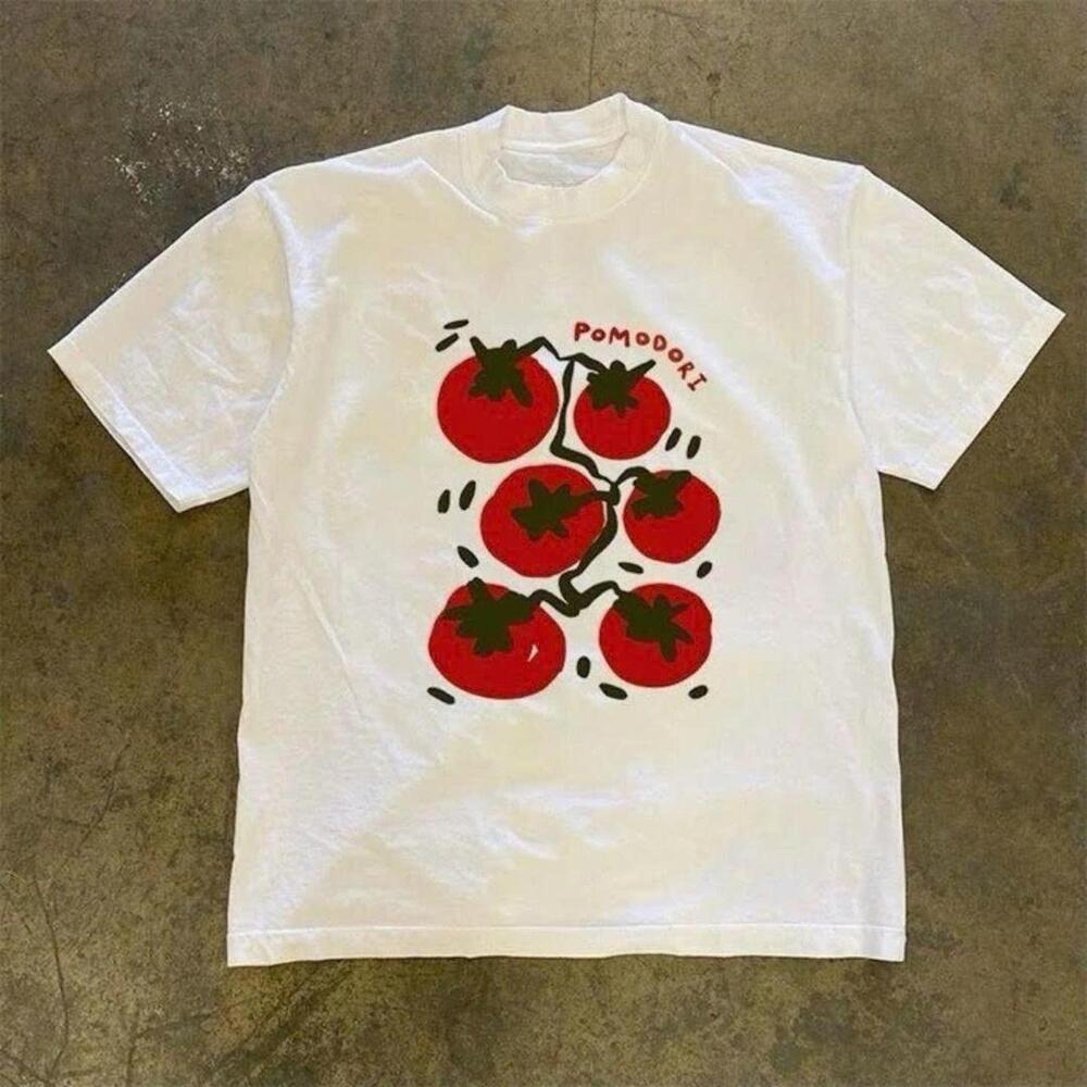 White And Red Pomo Doro T-Shirt
